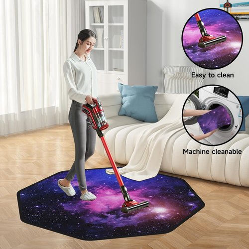 Floor Mat for Office Chair - Office Chair Mat - Chair Mat for Hardwood Floor - Desk & Gaming Chair Protector, Anti-Slip, Easy Clean & Machine Washable (47"×47")