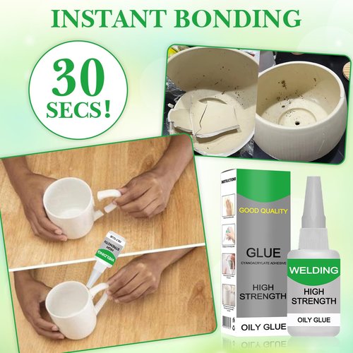 Welding High Strength Oily Glue, 2025 New Multifunctional Oily Welding Super Strong Bonding Magic Glue, Upgrade Universal Glues Fast Repair for Shoes, Glass, Plastic (2, Clear)