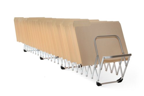 LEE Flexifile Expandable Collator to Organizer, 24 Sections, Letter to Legal Size Files, 6.5" X 10.25" X 10.5", Silver