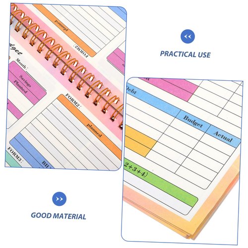 Angoily Accounting Record Book Financial Ledger for Household Budgeting Expense Tracking Simplified Cash Management Journal for Personal Business Use