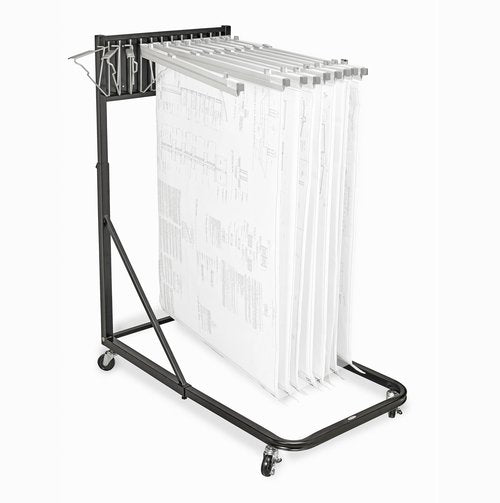 Adir Mobile Blueprint Holder – Construction Plan Rack, Map Organizer, Blueprint Rack, and Poster Display Rack for Jobsite and Office (Without Blueprint Clamps)
