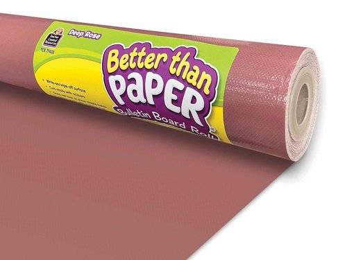 Teacher Created Resources Stone Blue and Deep Rose Better Than Paper Bulletin Board Rolls (2-Pack)