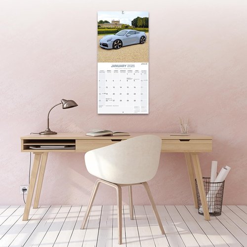 Porsche Calendar 2026 | 12 Month Wall Calendar | Avonside Publishing | Plastic Free Packaging