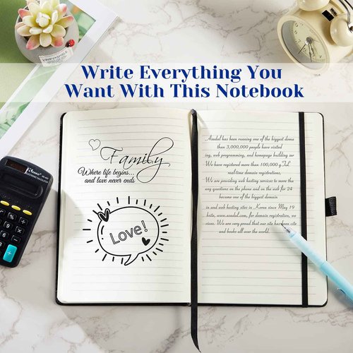 28 Pack Lined Notebook Journal Bulk A5 Hardcover Notebook PU Leather College Ruled Notepad 5.5 x 8.2 Inch Ruled Lined Journal Set With Pen Holder for School Business Work Travel Writing(Mixed Color)