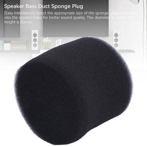 7 Pcs Speaker Port Tube Sponge Bass Foam Plug,72mm Diameter 60mm Height,Speaker Cabinet Port Sponge,Sound Improvement,High Density Sponge Insert for Home Car PA DJ Subwoofer