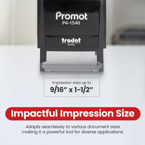 Promot Paid Stamp Self Inking Stamp - Paid Stamp for Office, Accounts Payable Stamp w/Check Number and Date - Rubber Stamps for Retail Use, Red Ink Stamp, Self Inking Stamp for Business Supplies