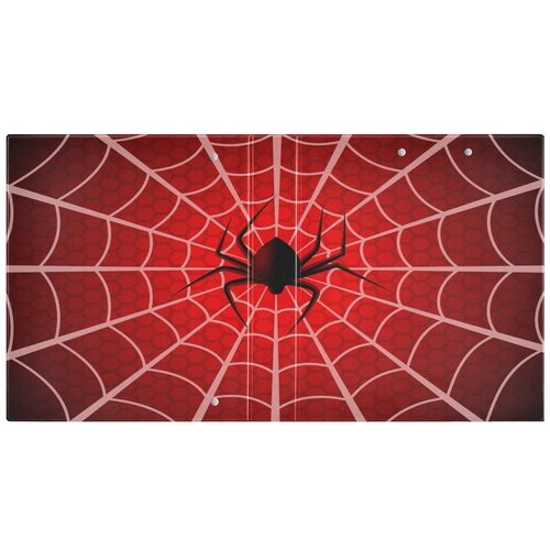 Vozoza Halloween Spider Red Decorative 3 Ring Binder 1.5 Inch Large View Binders with Pockets File Organizer for Office College School, 2 Pack