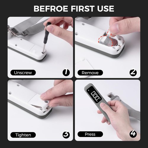 Pack All 110 Lbs Luggage Scale - Digital Handheld Travel Weight Scale with Backlit LCD Display