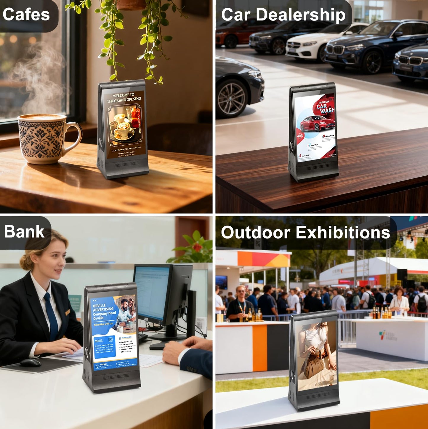 WeADS 868PX Dual-Sided 8" Interactive Digital Signage