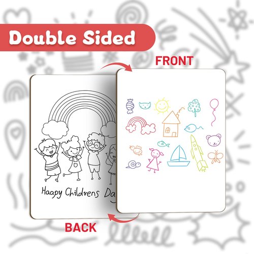 White Board Dry Erase Boards Classroom Pack Mini White Boards 9" x12” Double Sided Personal Whiteboards for Students Teachers School Supplies Lapboards (Set of 12 Boards & Erasers & Pens)