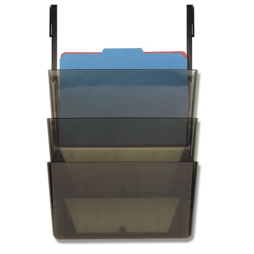 Officemate Wall File, Letter Size with Hanger Set, Smoke, Comes in 3 Pack (21443)