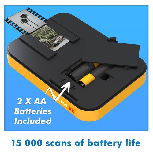 KLIM K2 Mobile Photo Digitizer 35mm - Positive & Negative Conversion - Slide and Photo Scanner - Color Developing Kit Essential - Your Own Service for Developing Negatives at Home
