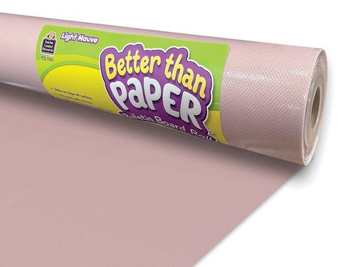 Light Mauve Better Than Paper® Bulletin Board Roll & Everyone is Welcome Pom-Poms and Tassels Garland (TCR7157)