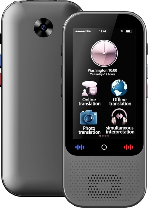 S80 Pro Language Translator Device - AI-Powered, Real-Time Translation | Compact & Portable