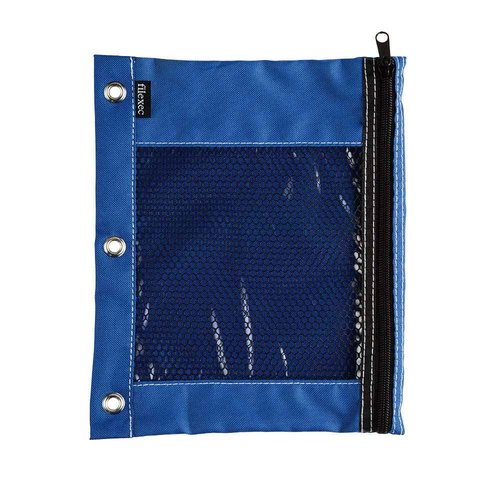 Filexec Products, Soft Touch Pencil Pouch, 8.25"x10.5", Zipper, Blue, Pack of 48 (50594-18271)
