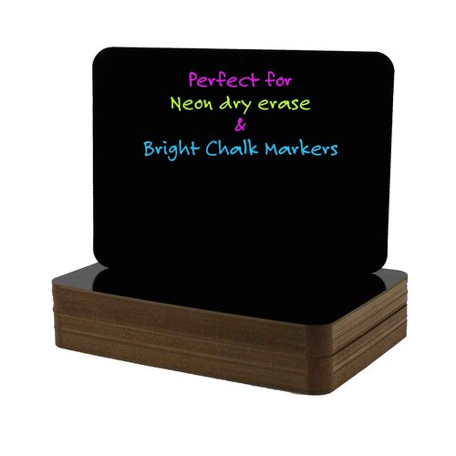 "Flipside Products 40064 Dry Erase Board, 0.125"" Height, 9"" Wide, 12"" Length, Black (Pack of 24)" (A40064)