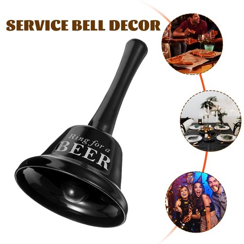 HOMSFOU Desk Decor Ring for A Beer Bell Novelty Hand Bell Bar Counter Call Bell Ring Reception Novelty Funny Romantic for Single Party Bachelor Party Favor