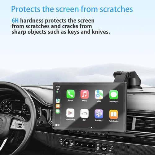 NOUKAJU Screen Protector for HAUXIY Q9S Carplay - HD Protective Film, 6H Hardness, Anti-Fingerprint, 9-Inch