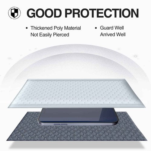 UCGOU Bubble Mailers 12x16 Inch 40 Pack Usable Size 12x15 Inch Large Padded Envelopes White Waterproof Packaging Bags for Shipping Self Seal Strong Adhesion Envelopes for Jewelry Makeup Supplies