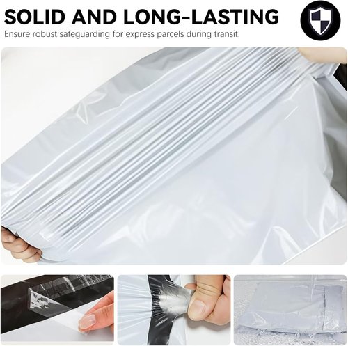 Skiennix 24"x24" Poly Mailers - Durable White Shipping & Envelope Bags | Pack of 2