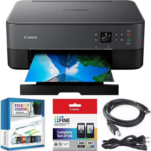 Canon PIXMA TS6420a All-in-One Wireless Color Printer - Print, Scan, Copy & Photo Functions | Includes DGE USB Cable & Software Kit