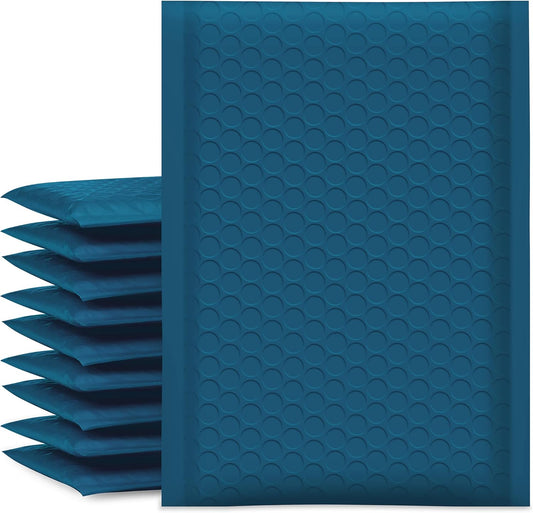 UCGOU Bubble Mailers - 6x10 Inch Navy Blue Padded Envelopes | 25 Pack Waterproof Self-Seal Shipping Bags for Small Business