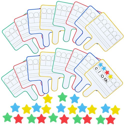 Seajan 12 Pcs Back to School Magnetic Dry Erase Board Magnetic Answer Board Science of Reading Manipulatives Preschool Classroom Phonemic Awareness Classroom Materials for Class School