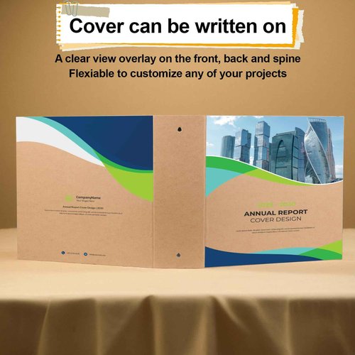 2 Packs Kraft 3-inch Binder, Durable Letter Size 3 Ring Binder Natural Recycled Kraft 3 Ring, O-Ring Organizer, Fit for 8.5x11 Inches, for Home Office Supplies