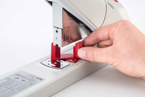 Novus B56 Heavy Duty Stapler, 200 Sheet Capacity, Anti-Jam, 3" Stapling Depth w/ Adjustable Guide, Staple Bypass, German Engineered (023-0059)