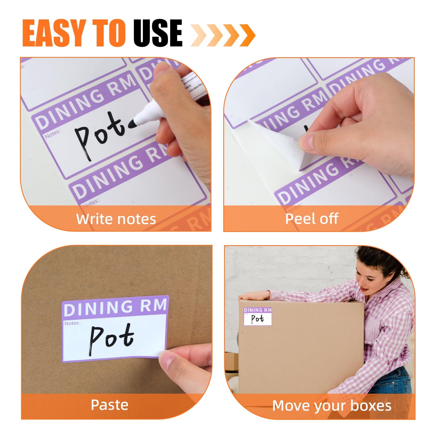 Azureal 540 PCS Moving Labels, 10 Color Coded Moving Stickers Including Fragile, Heavy and Blank Labels, 2'' x 3'' Packing Labels for Moving Boxes, Moving Supplies, Wardrobe Boxes, Apartment Sticker
