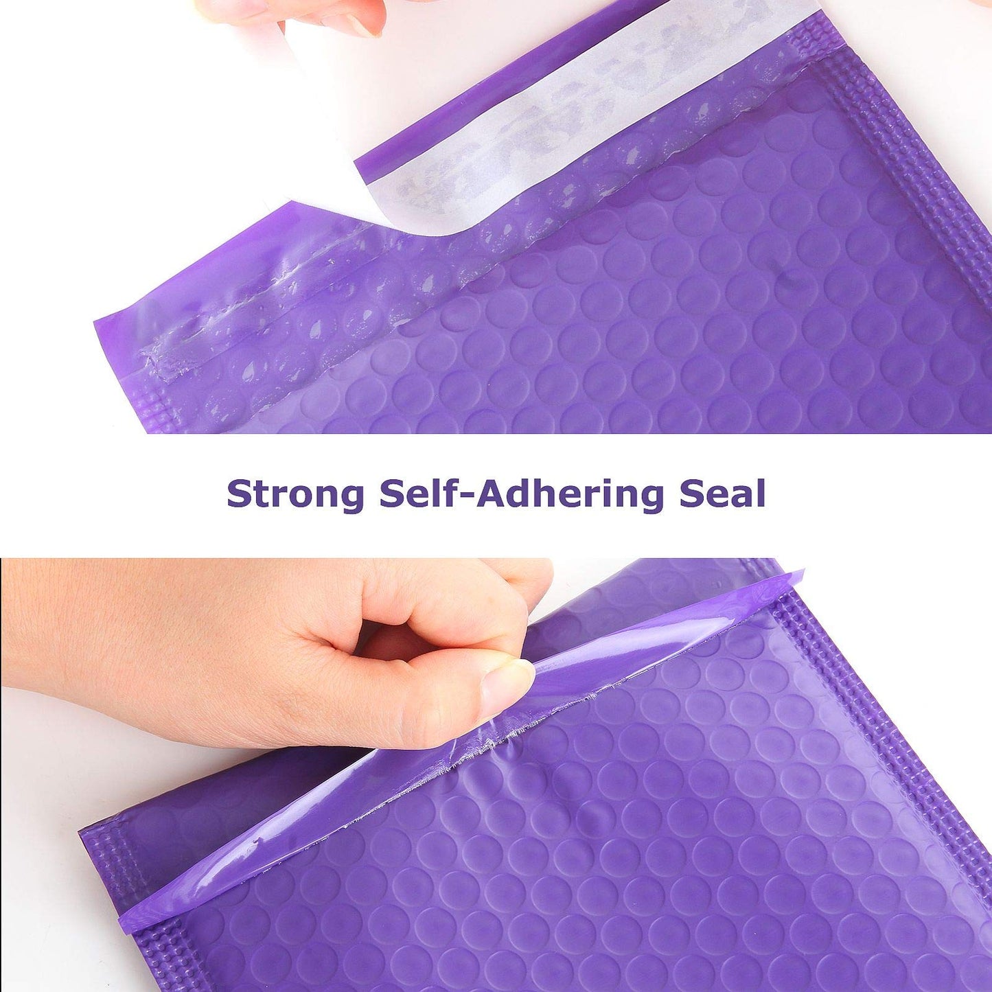 Aconnet Bubble Mailers 10x13 inch Mailing Envelopes Bubble Padded Waterproof Self Seal Padded Envelopes with Strong Self-Adhering Pack of 25 (Purple)