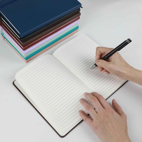 12Pack Lined Hardcover Journal Notebook, A5 192 Pages 100Gsm Thick Paper College Ruled for School,Note Taking,Work,Diary，5.7''*8.3'',Turquoise