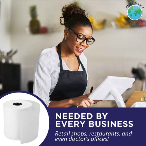 Thermal Paper for Square POS Stand and Register (Star Micronics TSP143IIIU Printer) by Paper Planet | 20 Rolls