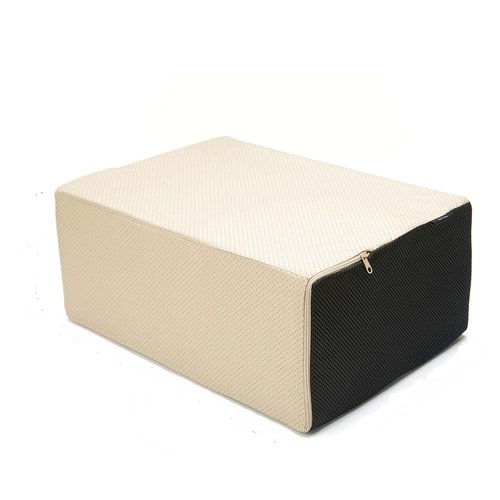 Mind Reader Foot Rest, Under Desk at Work, Ergonomic, Office, Memory Foam, 17" L x 12" W x 7" H, Black