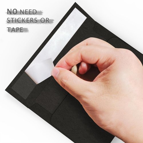 Goefun Black A7 Envelopes - 100 Pack Self-Seal Printable for Invitations & Greeting Cards | 5.25 x 7.25 in, 120GSM