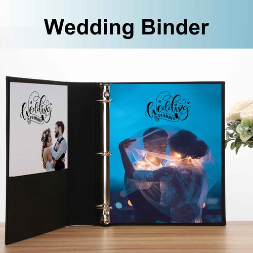 LETVPVOW 2 Pcs Vintage Hardback 3 Ring Binder 3 Inch, Professional Leather Binder 3 Ring, Three Ring Binders Fits 8.5 x 11, D Ring Binders for Home, School and Office- (1 Black and 1 Dark Green)
