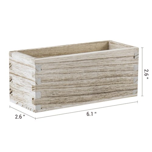 MyGift Rustic Torched Wood Magnetic Dry Erase Marker Holder for Whiteboard Accessories Organizer Bins, Set of 3