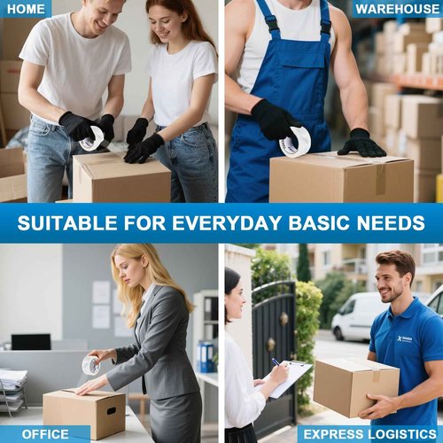TSHAY Packing Tape, 24 Pack Heavy Duty Shipping and Moving Packing Tape, Clear, Packing and Moving Supplies, 2.0 inch Wide, 65 Yards Per Roll, Total 1560 Yards