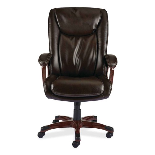 Alera ALEDN42B19 17.13 in. - 20.12 in. Seat Height Darnick Series Manager Chair Supports Up to 275 lbs. - Brown