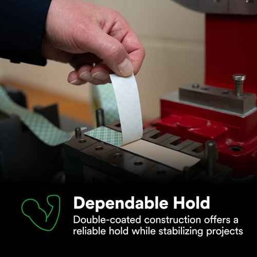 3M Double Coated Paper Tape 410M, Natural, 1 in x 36 yd, 5 mil