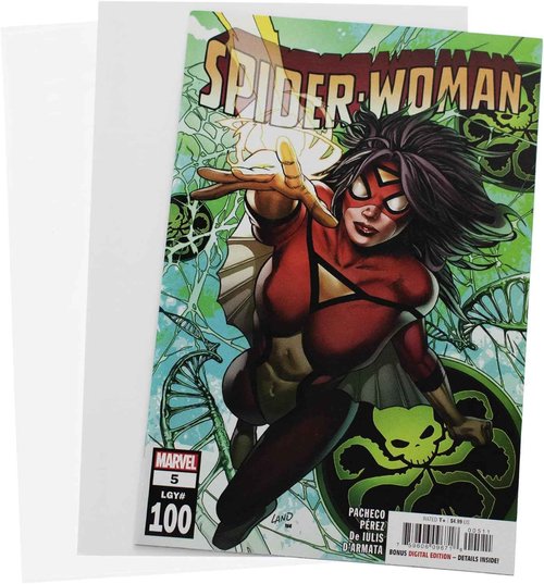 BCW Current Premade Comic Bags & Boards | Preloaded Sleeves & Backer Boards for Modern Comics (250 Pack, Non-Resealable)