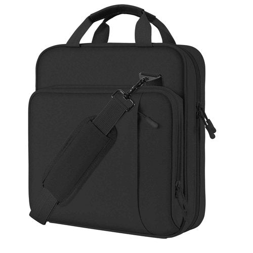MoKo Zipper Binder, 2 Inch 3 Ring Binder with Zipper, 500 Sheet Capacity Zip Up Binders with Shoulder Strap Handle, Multi-Pocket Zip Up Binders for Middle School Student, Black