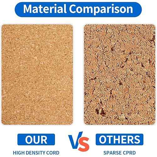 Corksidol Cork Tiles 12"x12" - 1/2" Thick -Bulletin Board-Cork Board- Ultra Strong Self Adhesive Backing for Floor/Wall/DIY-10 Pack