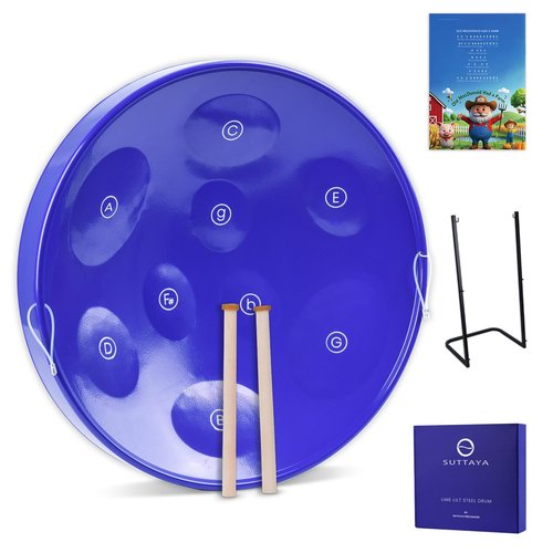 Suttaya Steel Drum Steelpan drum Educational Instrument with Collapsible Stand