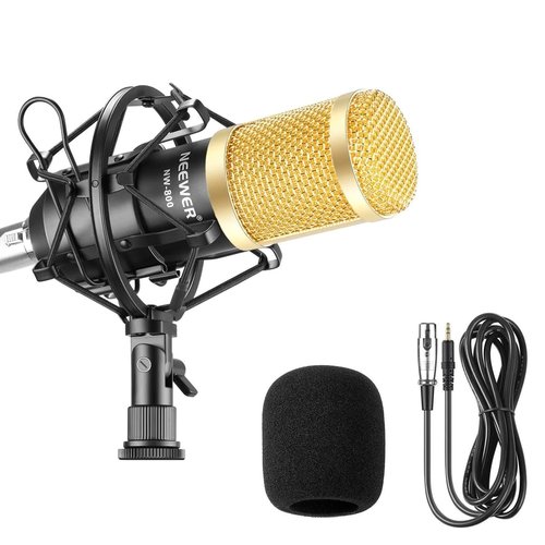 NW-800 Professional Studio Condenser Microphone Kit with Shock Mount, Pop Filter, USB Cable - Broadcast-Quality Sound for Podcasting, Streaming, Gaming & Recording (Windows/Mac Compatible)