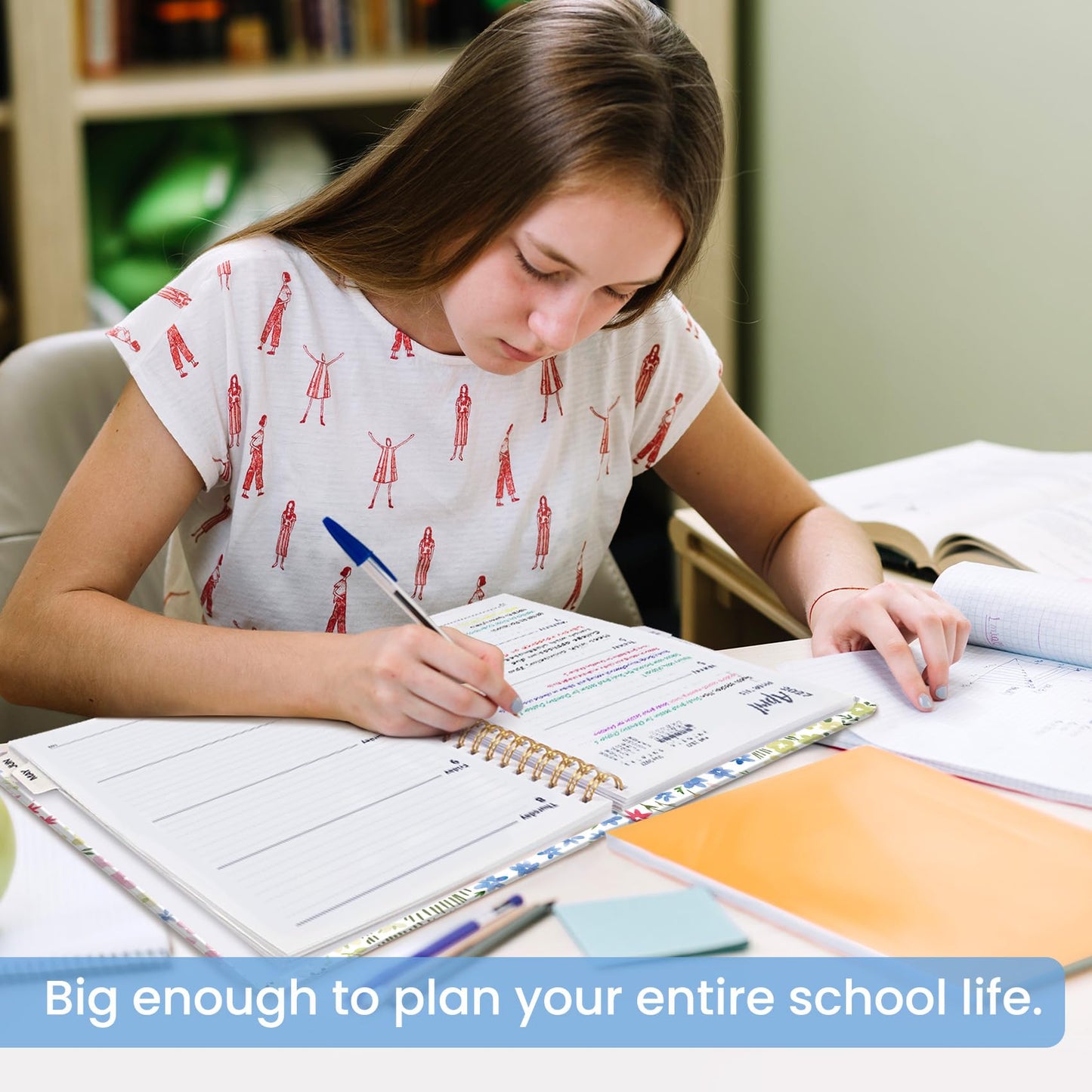 Academic Planner 2026-2027, Weekly and Monthly Calendar Book, July 2026 – June 2027, Hardcover Planner with Tabs, Perfect for Teachers, Students, Women & Men, A4 (8.5" x 11") - Disty