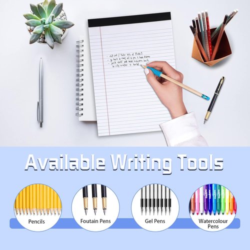 Legal Pads | 3-Pack Lined Writing Pads - 8.5 x 11 Inches, 30 Sheets Each for School & Office
