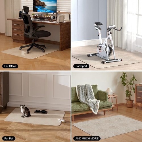 Comfypad - Office Chair Mat, 35” x 40” Non-Slip Chair Mat for Hardwood Floors, Easy Glide Rolling Chairs, Floor Protector for Home & Office