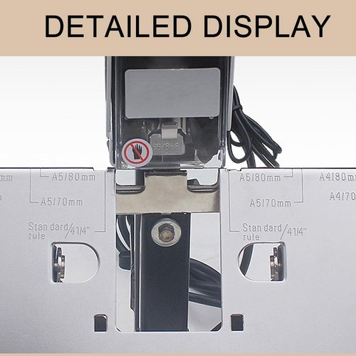 Electric Stapler, Flat Saddle Binder Stitcher Equipped With1~9 Levels Binding Pressure Knob, Foot Pedal Switch, Binding Thickness 30 Sheets, 100 Mm Nailing Depth for