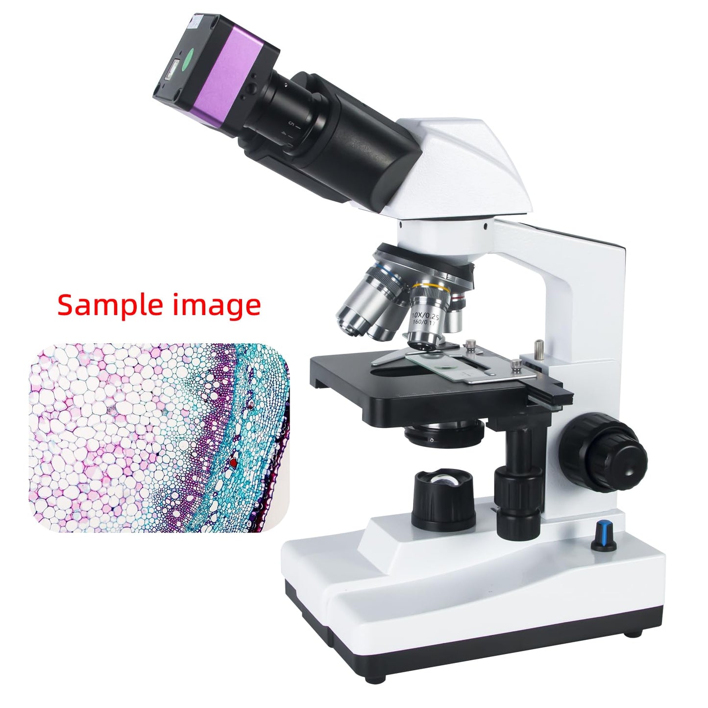 Chaovveion 4K HD Microscope Camera with Real-Time Imaging – 4608 x 3456 Resolution, 16MP USB Digital Camera for Still Photos and Live Video Capture